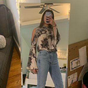 Free People cold shoulder top